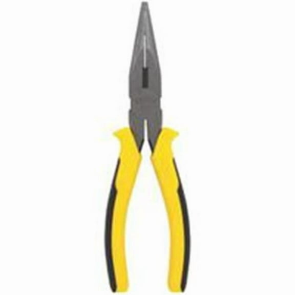 Stanley Tools Plier Long Nose 8In Bi-Mat Hdl 84-032 - Yellow<BR>