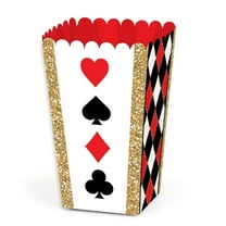 Big Dot of Happiness Las Vegas - Casino Party Favor Popcorn Treat Boxes - Set of 12