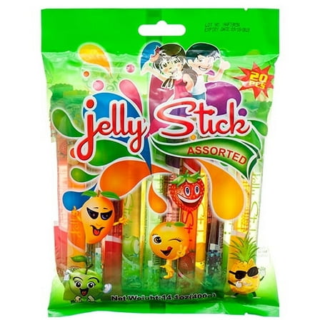 MDM Jelly Sticks Assorted Flavor 20ct 14.1oz Bag