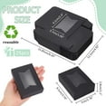25pcs Rectangle Folding Paper Storage Boxes Gift Case with Visible PVC ...