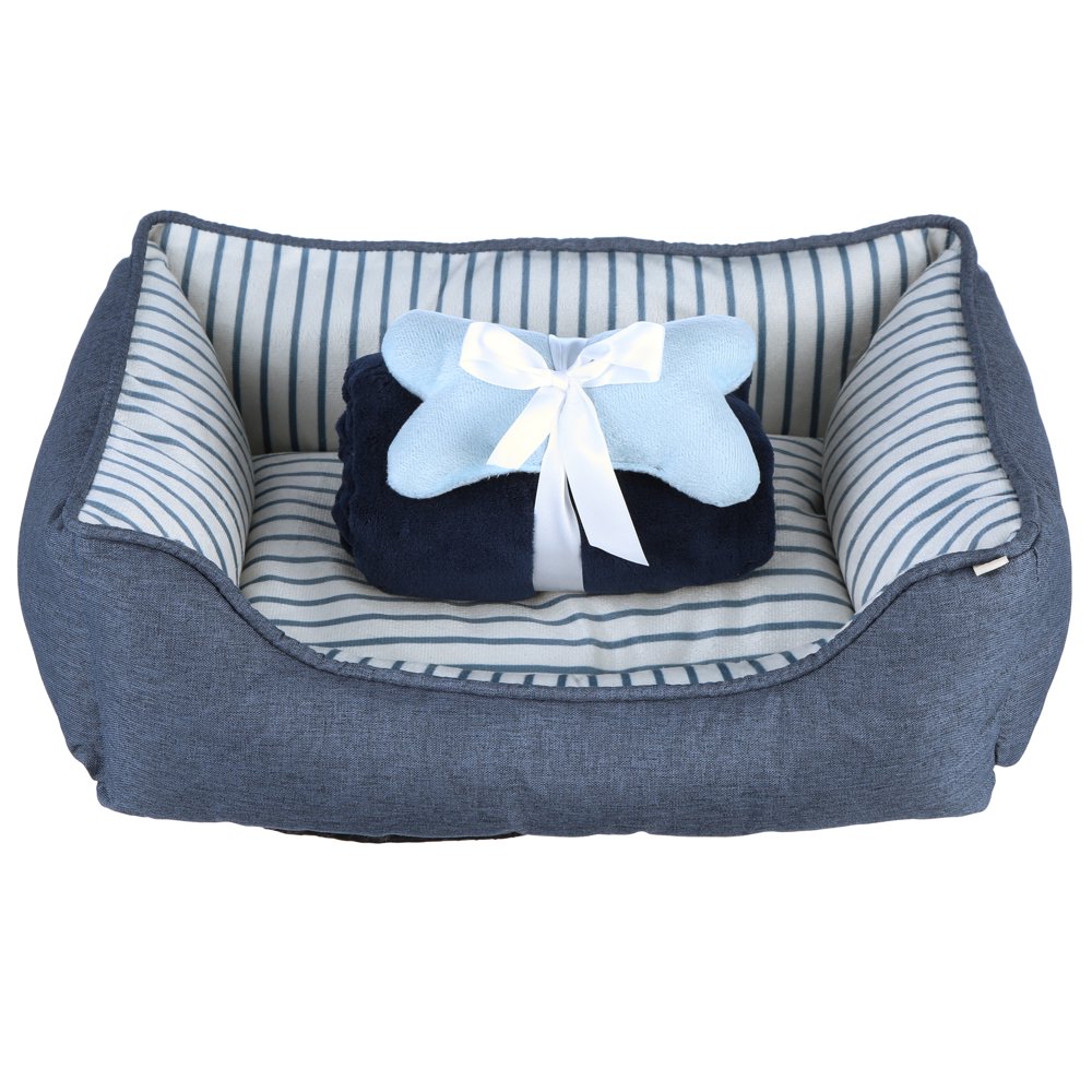 EV1 from Ellen DeGeneres Dog Bed Gift Set with Fleece Blanket and Plush