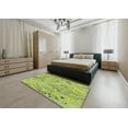 thumbnail image 4 of Ahgly Company Indoor Square Patterned Yellow Green Novelty Area Rugs, 7' Square, 4 of 6