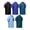 Z1435, variant on Mens 5 Pack Polo Shirts with Short Sleeve Moisture Wicking Novelty Print Polo Shirt,Size 3XL