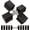 Black, variant on 15LB 20LB 40LB 50LB Adjustable Dumbbell Set  Weights Dumbbells Set for Women Men Hand Weights Sets Adjust Dumbbell Weight Sets for  Gym Exercise Workout Strength  Equipments