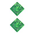 thumbnail image 1 of Minnieouse Pañuelo pequeño hecho a mano, pañuelo para la cabeza, pañuelos transpirables de Verde 2piezas, 1 of 6