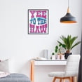 thumbnail image 2 of Stupell Industries Yee To The Haw Typography Black Framed Giclee Art design by Susan Ball, 14 x 11, 2 of 8