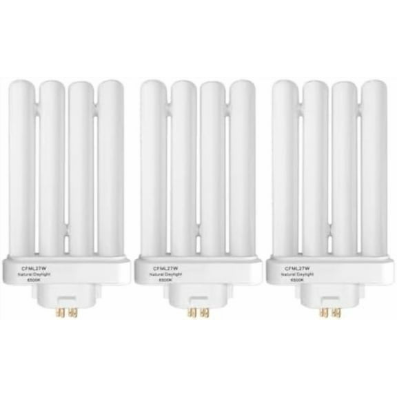 CFML27VLX Replacement Bulb for Verilux CFML27VLX 27 Watt Fluorescent Bulb, Natural Daylight,4-Pin GX10Q-4 Base, 6500K Daylight, 3 Pack$$Tools & Hardware Other