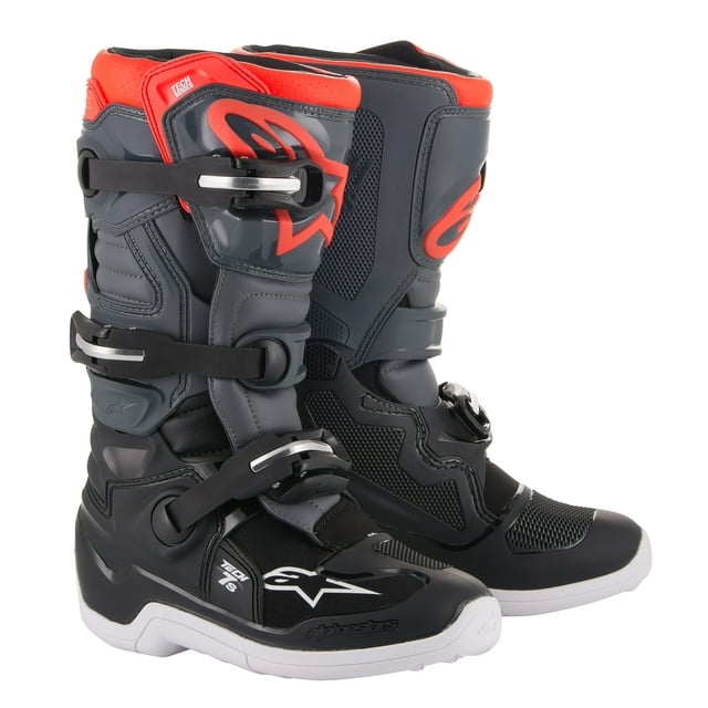 Botas Alpinestars Youth Tech 7S unisex gris/rojo talla 05