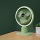 thumbnail image 1 of Ventilador de escritorio USB con luz nocturna, mini ventilador portátil, 3 velocidades, con enchufe, rotación de viento fuerte, silencioso, pequeño, personal, para escritorio en casa., 1 of 6