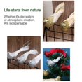 thumbnail image 3 of Pájaro artificial, oro rojo, plata, simulación de pájaros emplumados, adorno para árbol de Navidad, mini pájaros del amor, artesanía de bricolaje para el hogar, jardín, boda, Chi, 3 of 3