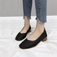 thumbnail image 3 of Aayomet Womens Casual Work Shoes Office Sole Women's Single Toe Fashion Casual Region Shoes Shoes Soft Shoes Women's casual,Black 8.5, 3 of 4