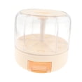 thumbnail image 3 of jifeng 360 degree Rotating Rice Dispenser 6 Compartment Rice Bucket for Snacks Beans Rice Yellow, 3 of 9