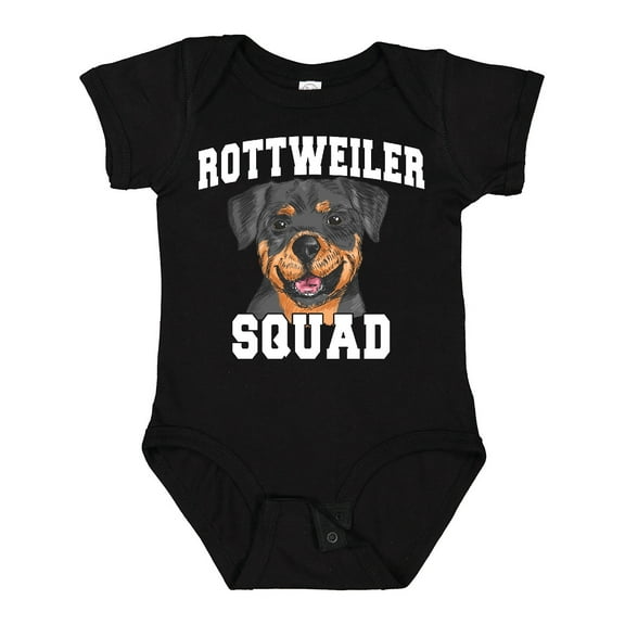 Inktastic Dog Rottweiler Squad Boys or Girls Baby Bodysuit