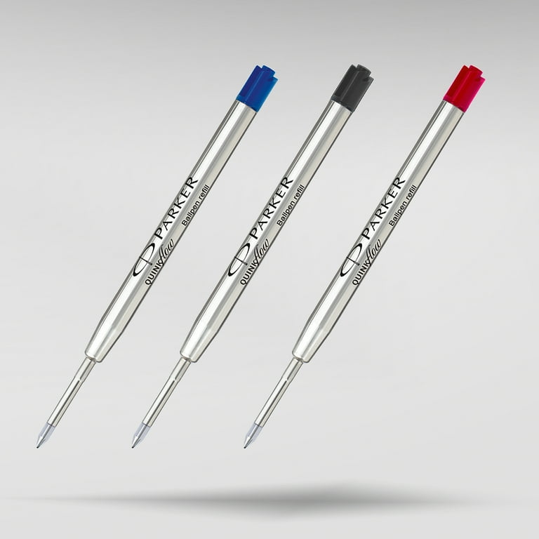 PARKER QUINKflow Ballpoint Pen Ink Refill, Medium Tip, Blue,