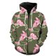 thumbnail image 1 of Sudadera con capucha y cremallera para hombre con estampado 3D de flores y magnolia, ideal como chaqueta informal estilo Harajuku, de gran tamaño y divertida, 2024., 1 of 6