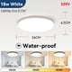 thumbnail image 3 of Lámpara de techo LED impermeable Ip44 para baño, 15 W, 18 W, 20 W, 30 W, para baño, sala de estar, cocina, 3 of 5