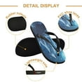 thumbnail image 3 of Unisex Comfort Flip Flops Summer Thong Sandals Non Slip Soles Flip Flop for Beach, Pool, and Daily Wear Three Blue Wolves XXL, 3 of 8