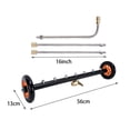 thumbnail image 2 of koolsoo 16 inch Undercarriage Washer Car Chassis Cleaning 90 Degree Angled Wands 4000PSI, 2 of 9