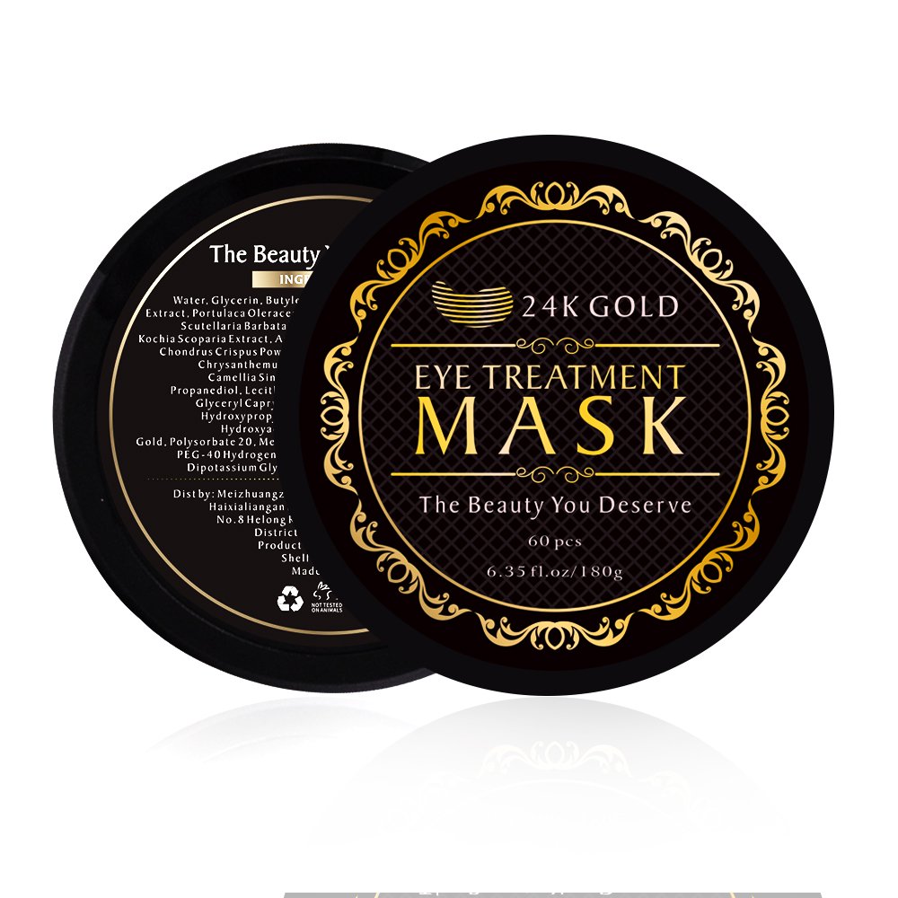 24K Gold Eye Treatment Masks Under Eye Patches, Dark Circles Under