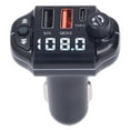 thumbnail image 1 of Transmisor FM Bluetooth, adaptador Bluetooth para coche, adaptador Bluetooth rápido para coche, cargador rápido para coche, estética elegante, 1 of 9