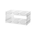thumbnail image 4 of Portabotellas de Múltiples Capas Práctico Organizador Universal Transparente Estante de Almacenamiento Soporte de Exhibición para Refrigerador Congela 2 niveles Macarena Estante de almacenamiento de bebidas, 4 of 8