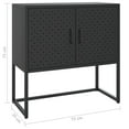 thumbnail image 4 of vidaXL Sideboard Black 75x35x75 cm Steel, 4 of 5