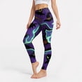 thumbnail image 3 of Halloween Leggings for Women High Waisted Fall Athletic Workout Legging Soft Stretch Printed Gym Yoga Pants Plus(Dark Purple,XL), 3 of 6