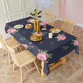 thumbnail image 3 of Pioneer Flower Floral Print Pattern Rectangle Tablecloth 60"x120", Waterproof Polyester Table Cloth, Wipeable Spillproof for Dining Camping Indoor Outdoor, 3 of 6