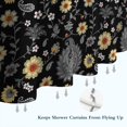 thumbnail image 6 of Pioneer Flower Floral Print Pattern Shower Curtain 72"x84", Bathroom Decorative Shower Curtain Set with 12 Hooks, Waterproof Washable, 6 of 6