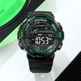 thumbnail image 3 of Men's Digital Sports Watch, Military Waterproof Watches LED Screen Large Face Stopwatch Alarm Wristwatch, 3 of 15