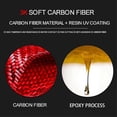 thumbnail image 2 of Red Carbon Fiber Automatic Gear Shift Cover Trim for 2006-2011 8Th, 2 of 5