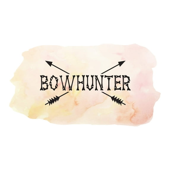 Hunting Wall Decals for Boys Bedroom - Bowhunting Hunting DIY & Creativity Boy Girl Bedroom Wall Sticker - Size: 10 In x 5 In