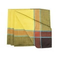 thumbnail image 2 of Fennco Styles Maison Beaujard Collection Modern ProvenÃ§al 20 x 20 Inch Cloth Napkins, Set of 4 â€“ Marigold Plaid Dinner Napkins for Banquets, Family Dinners, Special Events and Table DÃ©, 2 of 5