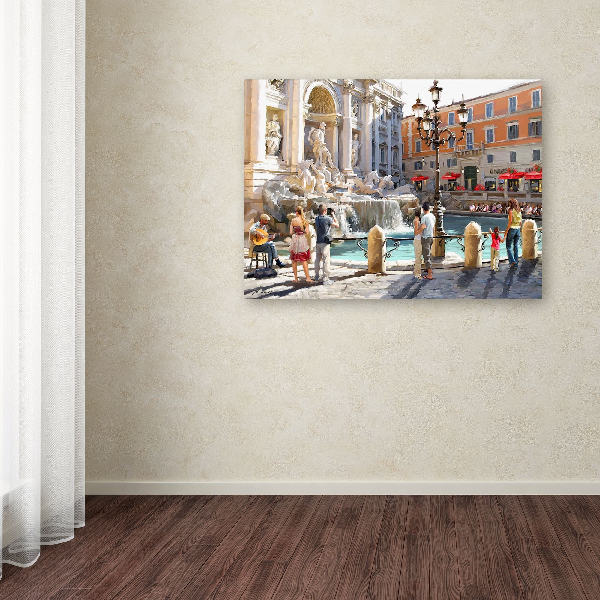 Trademark Fine Art 'Trevolli Fountain' Canvas Art by The Macneil Studio
