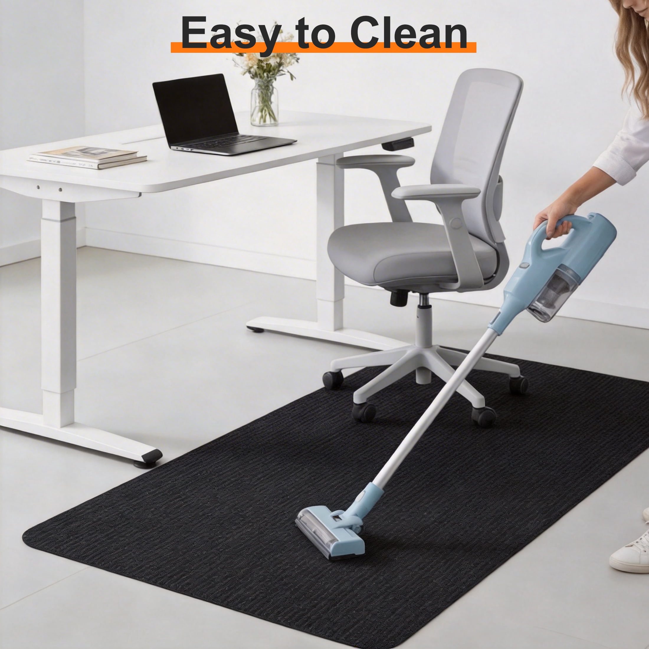 Office Chair Mat for Hardwood & Tile Floor, 55" x 35" Desk Computer Gaming Chair Mat for Carpet, Large Non-Slip Floor Protection Mat