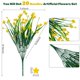 thumbnail image 2 of Lnoicy 20 Piezas De Flores Artificiales Para Decoración De Flores De Plástico Al Aire Libre, Flores Artificiales Resistentes A Los Rayos Uv, Arbustos, Plantas Artificiales Para Interior, Exterior, Jar, 2 of 5