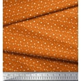 thumbnail image 3 of Soimoi Orange Rayon Fabric Line & Circle Geometric Printed Craft Fabric by the Yard 42 Inch Wide, 3 of 3