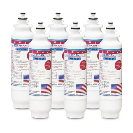 AFC® #AFC-RF-L4, Compatible with LG® LSXS22423B Refrigerator Water Filter -Made in U.S.A. - 6 Filters