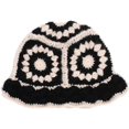 thumbnail image 4 of CoCopeaunts Winter Bucket Hat for Women Thicken Knitted Warm Basin Hat Colorful Bucket Caps for Girl Flower Crochet Design, 4 of 8