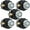 5, variant on Black Crystal Door Knobs Interior, Vintage Glass Door Knobs with Lock for Privacy Use, Crystal Glass Doorknobs for Bedroom Bathroom Interior Doors, 1 Pack