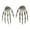 C, variant on 1 Pairs Skeleton Hand Model for Halloween Decoration Terror Scary Props Halloween Hands Halloween Witch Hands