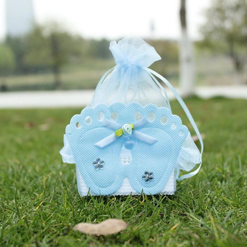 24 Pieces Gift Box Baby Shower Favor Blue