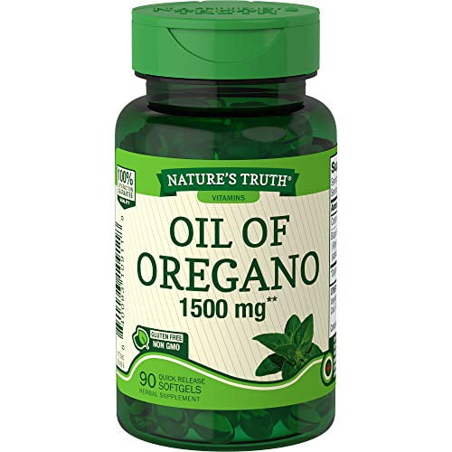 Oregano Oil Softgel Capsules 1500mg 90 Count Contains Carvacrol