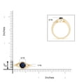 thumbnail image 5 of ANGARA Natural Twist Split Shank Solitaire Blue Sapphire Engagement Ring in 14K Yellow Gold for Women (Size-5mm) | September Birthstone, Anniversary, Jewelry Gift for Women | Natural Sapphire Ring, 5 of 9