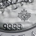 thumbnail image 3 of 2016 Canada 3/4 oz Silver Howling Wolves BU, 3 of 4