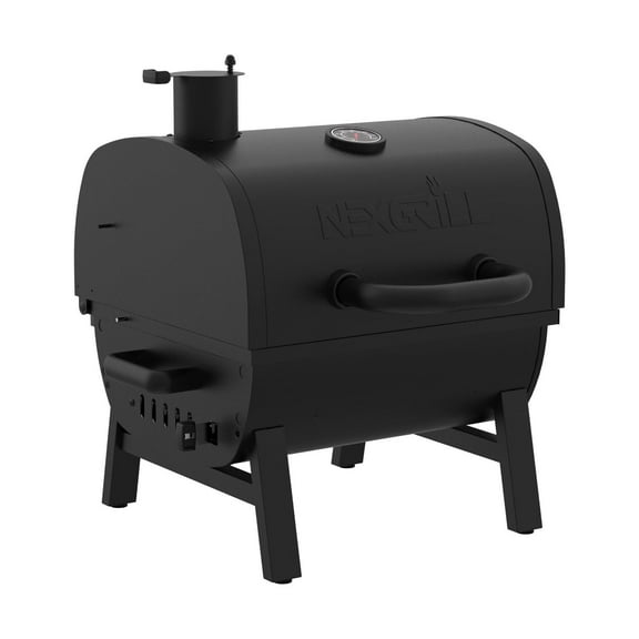 Nexgrill 17.5" Portable Charcoal Grill with Adjustable Chimney Vent, 248 SQ. In Cooking Area, Table Top Grill for Camping, Outdoor Cooking, Patios, and More – 820-0258