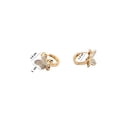 thumbnail image 3 of Aretes en oro laminado con diseño de mariposa  con incrustaciones de cristales Sporty Fast Aretes en oro laminado con diseño de mariposa  con incrustaciones de cristales, 3 of 6