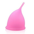 Silicone Menstrual Cup Pink BPA Free Ergonomic Construction Collapsible