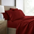 thumbnail image 1 of Juego de Sábanas Transpirables, Frescas y Resistentes a las Arrugas + 2 Fundas de Almohada Adicionales Color Burdeos para Ropa de Cama de Tamaño Completo de Comfort Canopy, 1 of 11