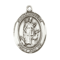 thumbnail image 3 of Pewter Saint Hubert of Liege Medal on a 24 inch Heavy Curb Chain with a Prayer to Saint Hubert Prayer Card., 3 of 6